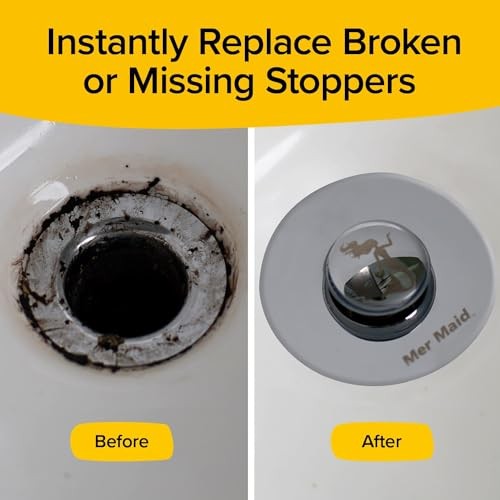 MER-MAID DRAIN MAGIC AS-SEEN ON TV REPLACE BROKEN OR MISSING BATHROOM DRAIN