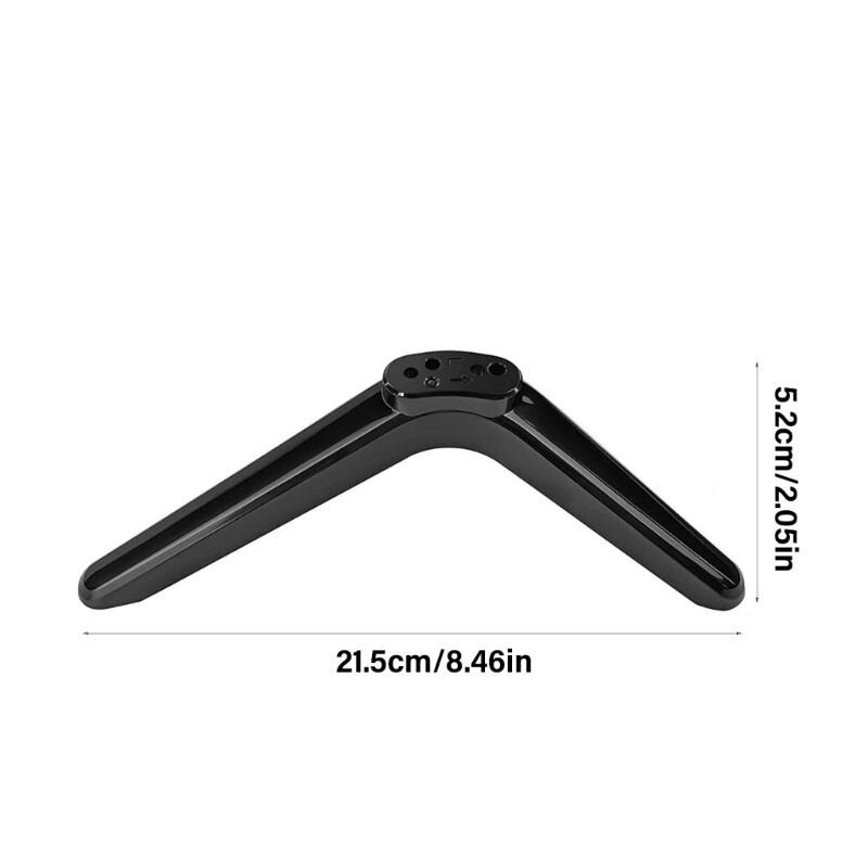 ABS TV Base Stand Quick Install Customizable Height and Viewing Angle