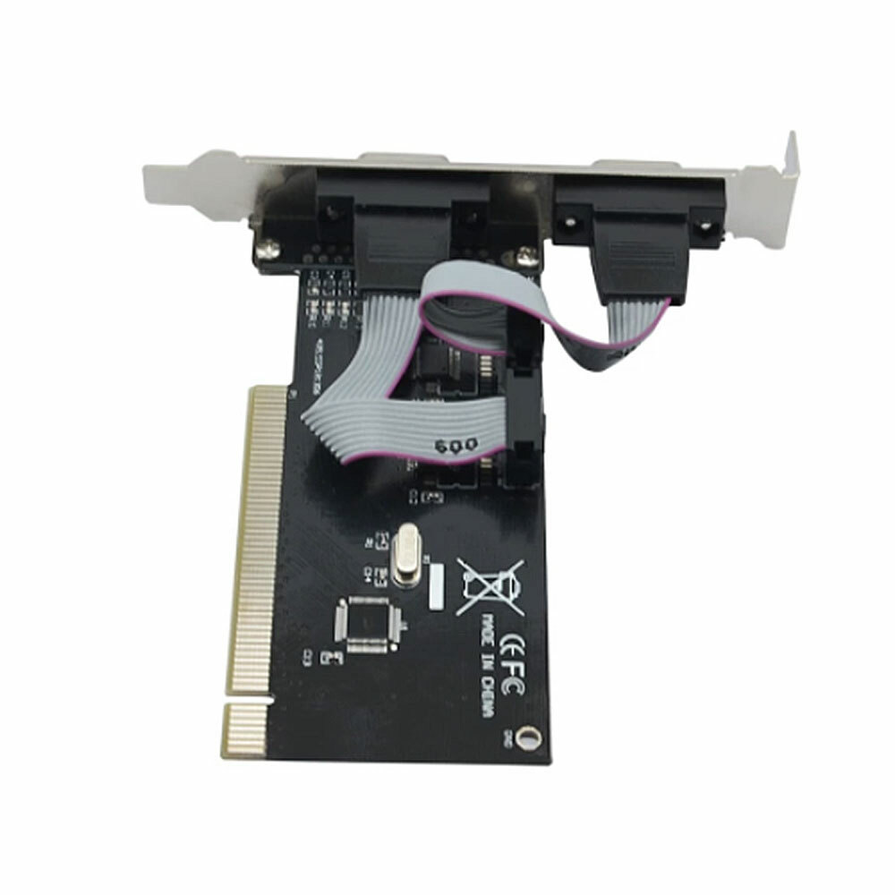 PCI 2 Port Serial RS232 DB9 Controller Adapter Card