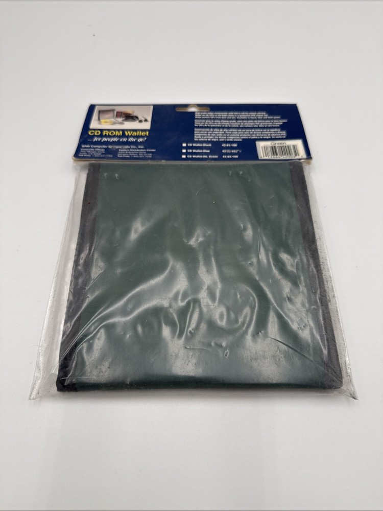 SRW Cd Rom Green wallet 6 Case holder