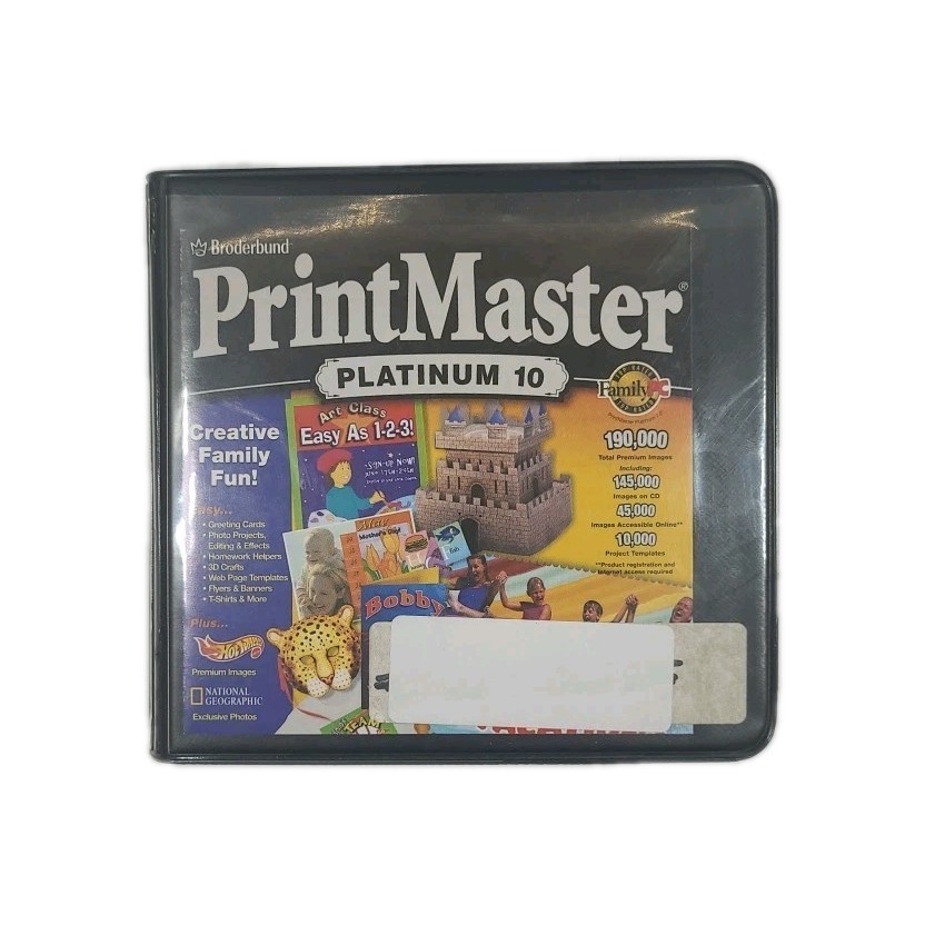 PrintMaster Platinum 10 1997-9 CD’s Complete & Tested.