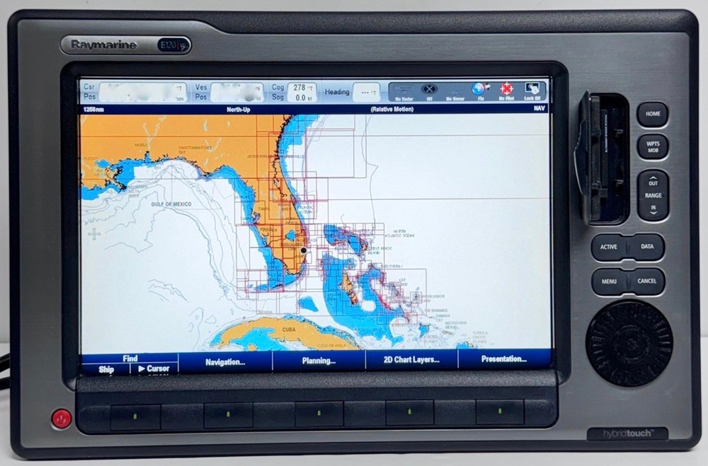 RAYMARINE E 120W WIDESCREEN HYBRIDTOUCH CHARTPLOTTER/MULTIFUNCTION DISPLAY