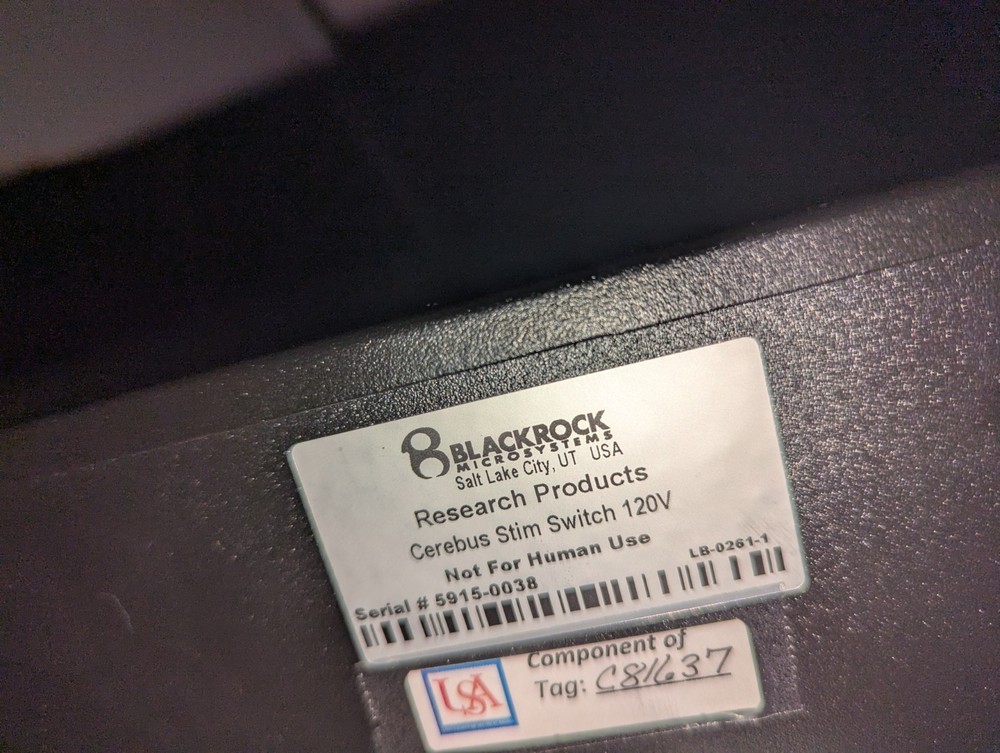 *Untested* Blackrock Microsystems Cerebus Stim Switch - Rack Mountable