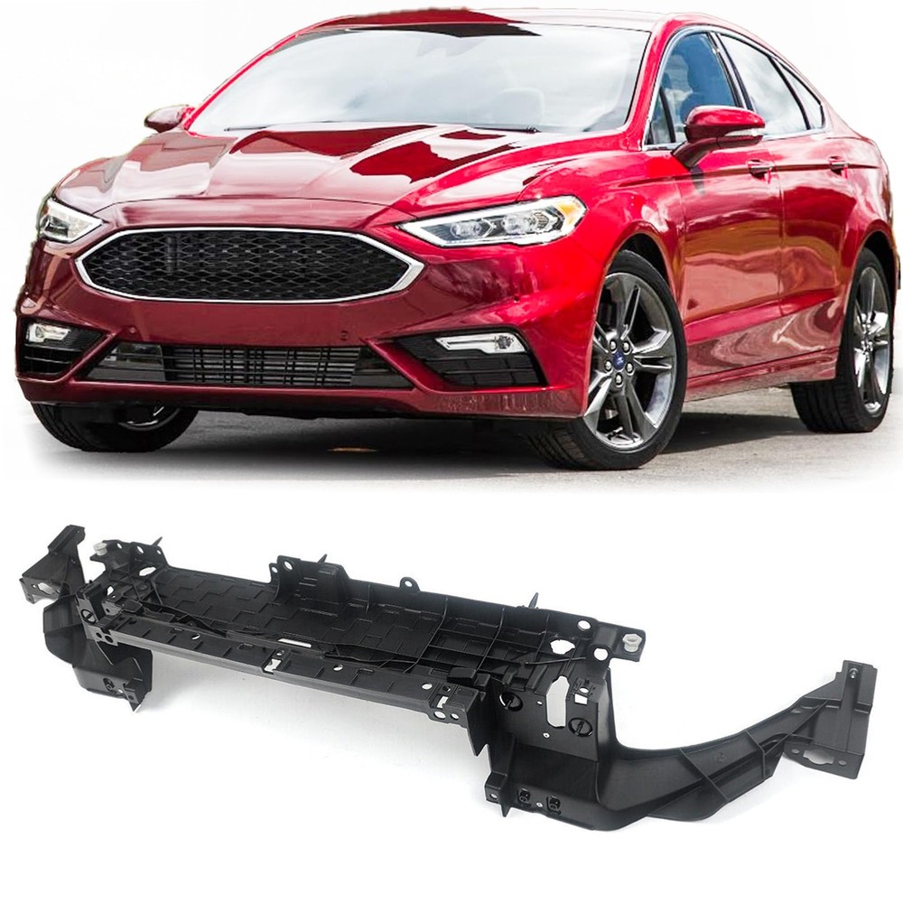 Radiator Support Core Bracket Compatible with Ford Fusion,Black Plastic