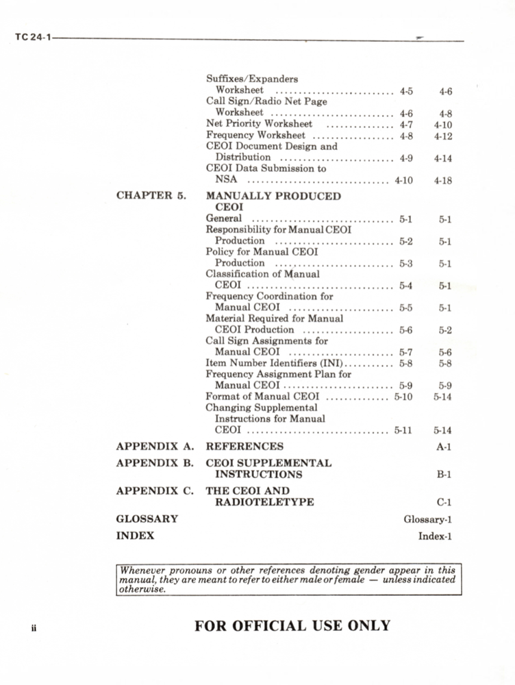 153 Page 1982 TC 24-1 CEOI Communications Electronics COMSEC Manual on Data CD