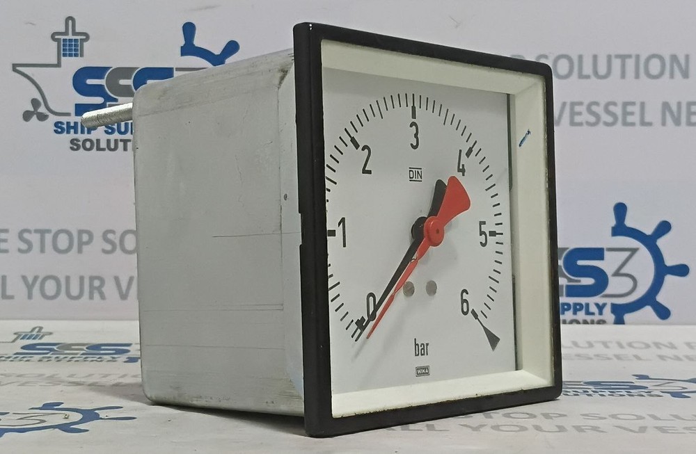 Wika W 48125 Double Manometer 0-6 bar For Control Systems