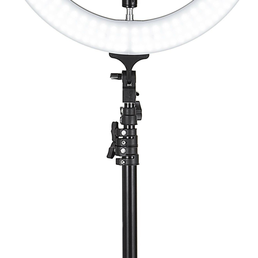 18" LED SMD Ring Light Kit with Stand Dimmable 6000K for Makeup Phone Camera