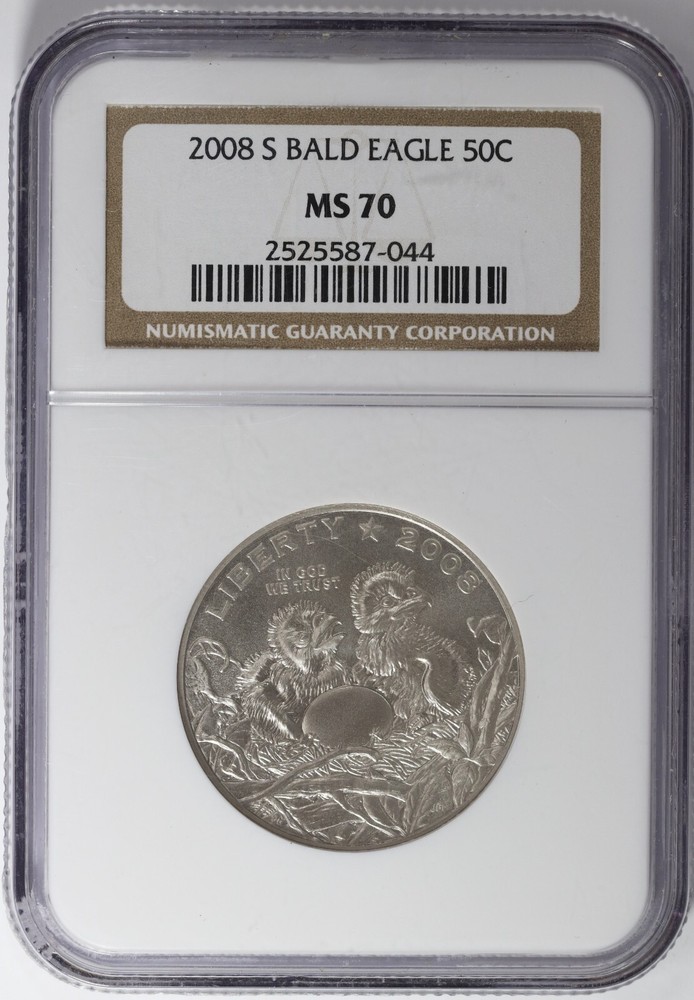 2008-S Bald Eagle Commemorative Half Dollar NGC MS70 50c