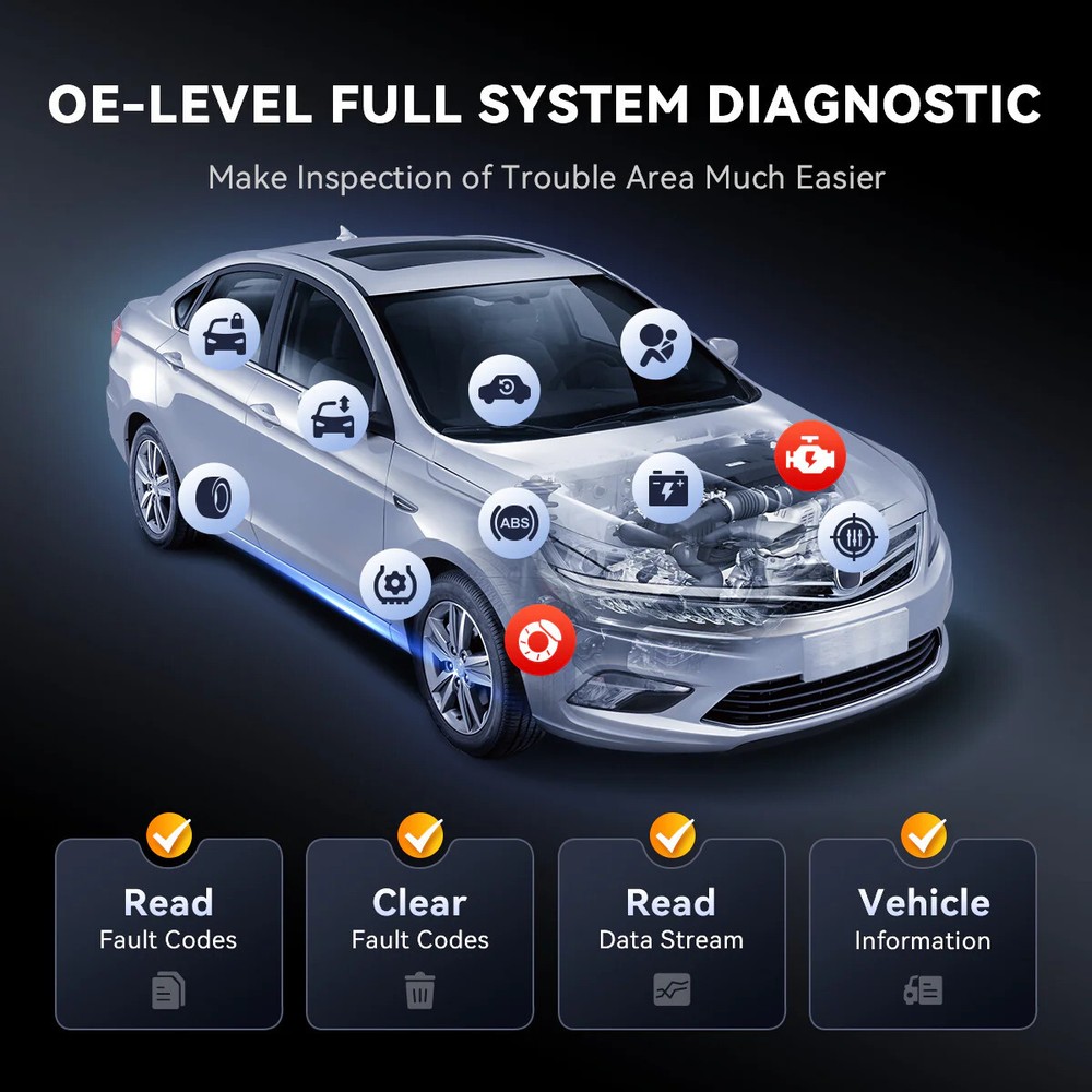 THINKSCAN 689 Auto Full System Diagnositc Scan Tool 34+ Service E/CU Coding DOIP
