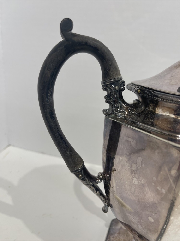 H.J. Howe Pitcher With Wood Handle Engraved 068