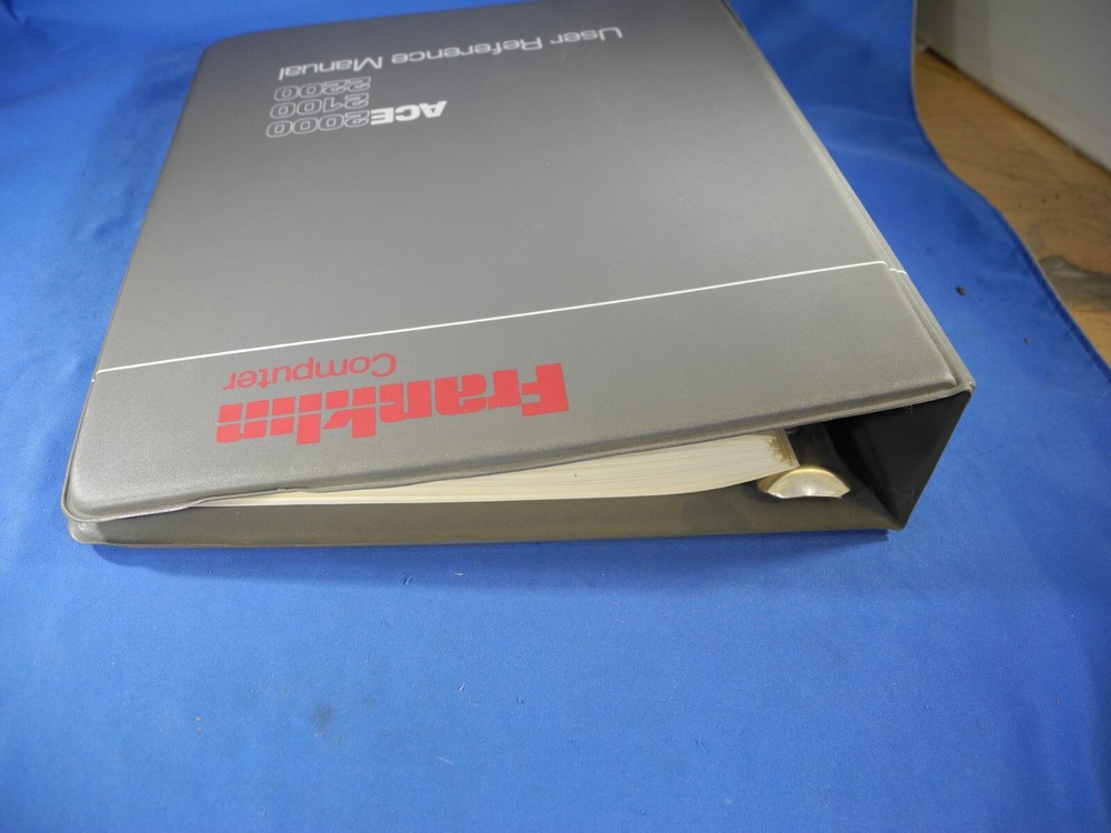 Vintage Computer Franklin ACE 2000, 2100, 2200 User Reference Manual