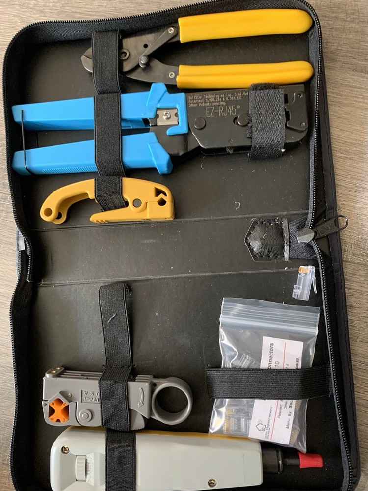 RJ45 crimping tool kit with Punch Down