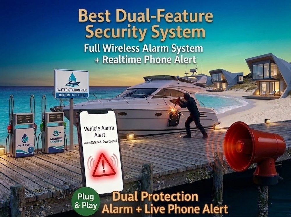 Motorhome Caravan Remote Alarm Security System Wireless Sensor Mobile Live Alert