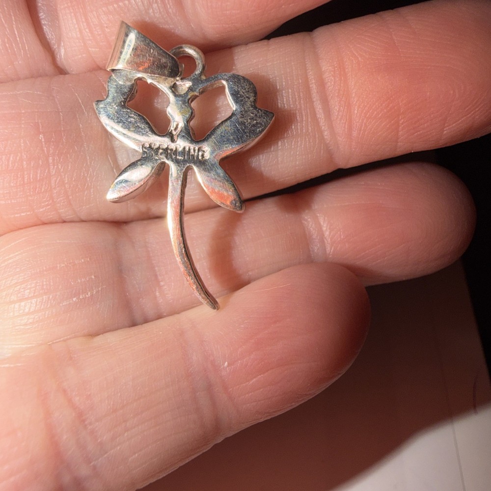 Dragonfly Opal Micro Inlay Sterling Silver 925 Pendant Native