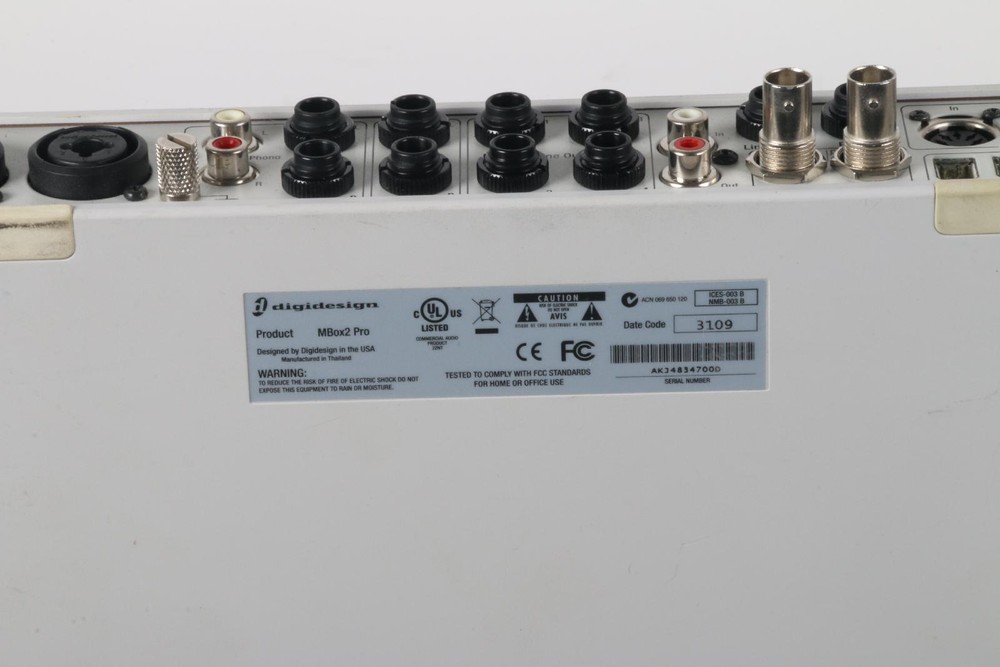 Digidesign MBox2 Pro Audio MIDI Interface No Power Supply