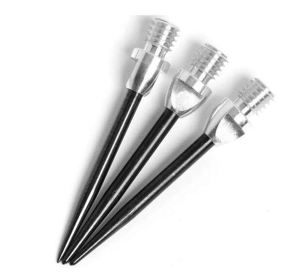 Soft Tip Darts Conversion Points - 2 sets (6) - 2BA (3/16th in) Alloy + O'rings