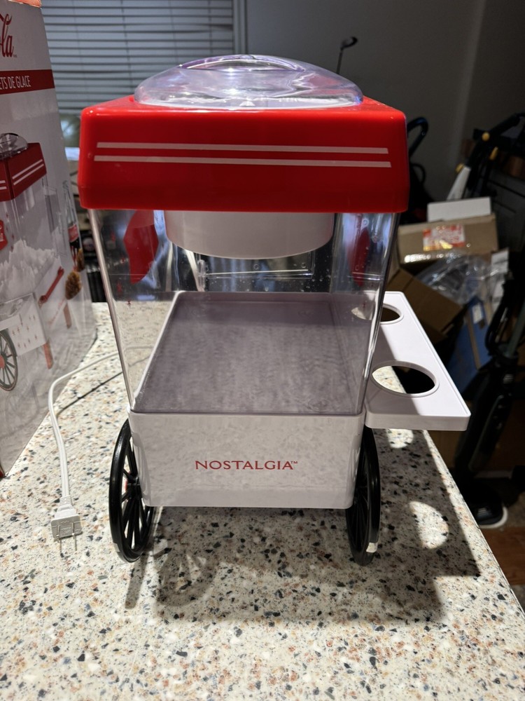 Nostalgia Snow Cone Machine 160 oz. Ice Capacity Coca-Cola Red/White