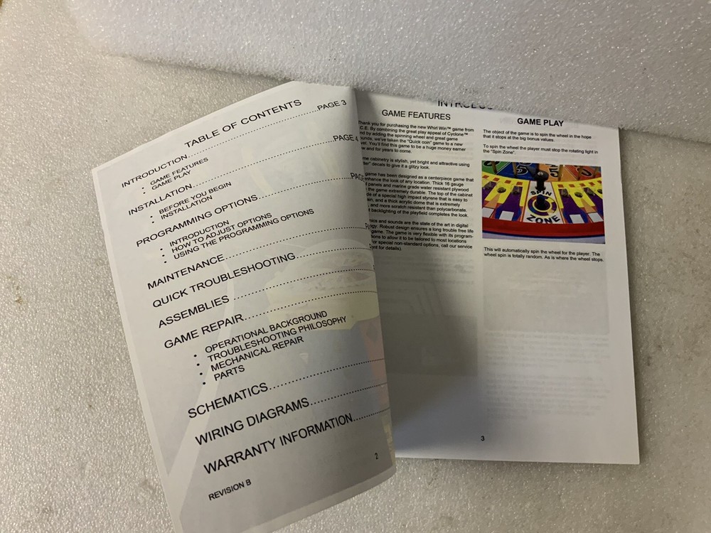 Whirl Win Service Manual Ice Games