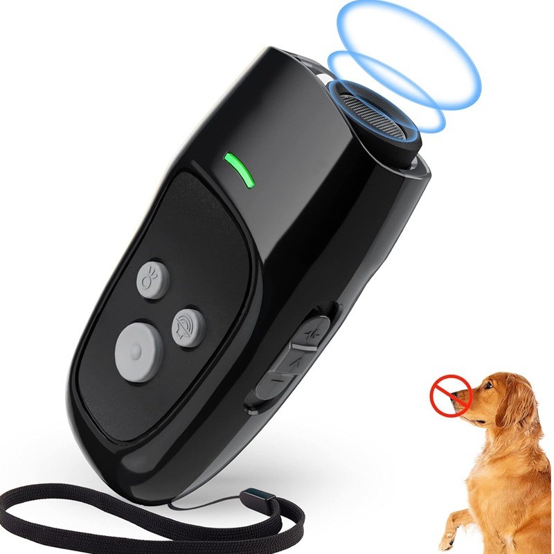 Dog Bark Control Device - Black Anti-Barking Tool for Pets