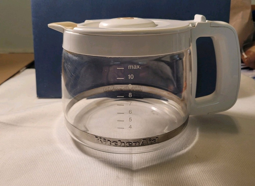 KitchenAid Coffee Maker 12 Cup Pitcher Carafe Replacement - Carafe Only-white