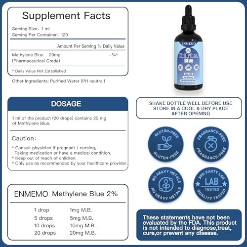 Methylene Blue 2% Solution 120mL – Lab & Aquarium Use Only