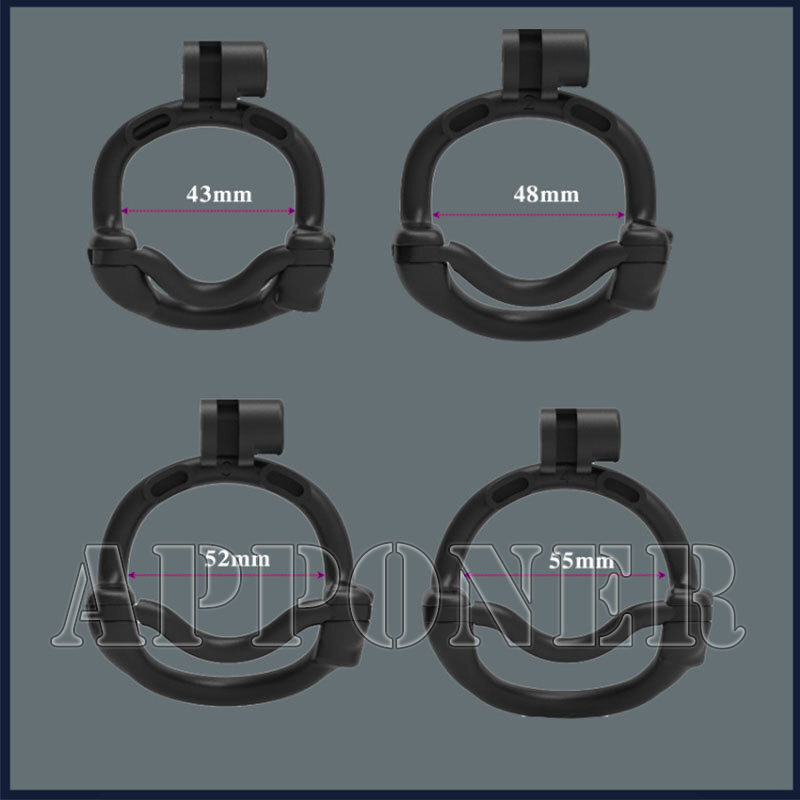New Python Ultra Chastity Device With Double-Lock Rotatable Guardrail Ring Cages