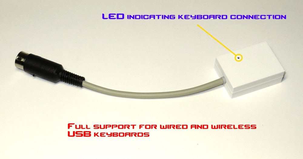 Amiga 2000 USB keyboard Adapter (new version 2025)