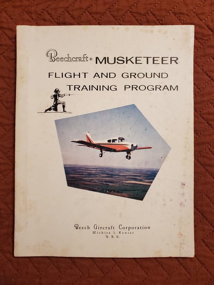 Beechcraft Musketeer Flight And Ground Training Program Vintage Beech Aircraft