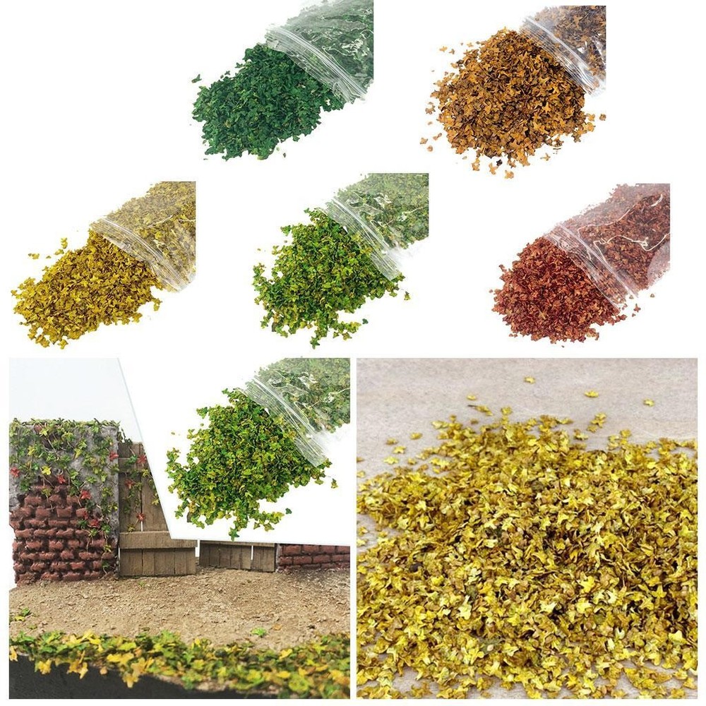 Micro Landscape Leaves Grass Tufts Sand Table Diorama Miniature Leaf Static