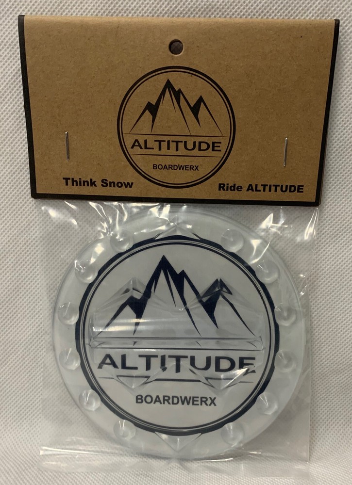 ALTITUDE BOARDWERX 5" CLEAR ROUND SNOWBOARD STOMP PAD *INCLUDES FREE STICKER