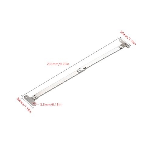2 Pack Folding Lid Support Hinge Drop Lids Stay Replacement Bracket Rod