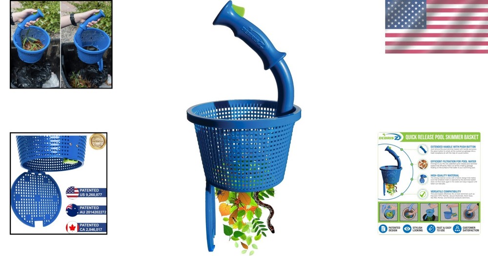 Effortless Pool Cleaning with B9 Skimmer Basket - Quick Release & Eco-Friendly