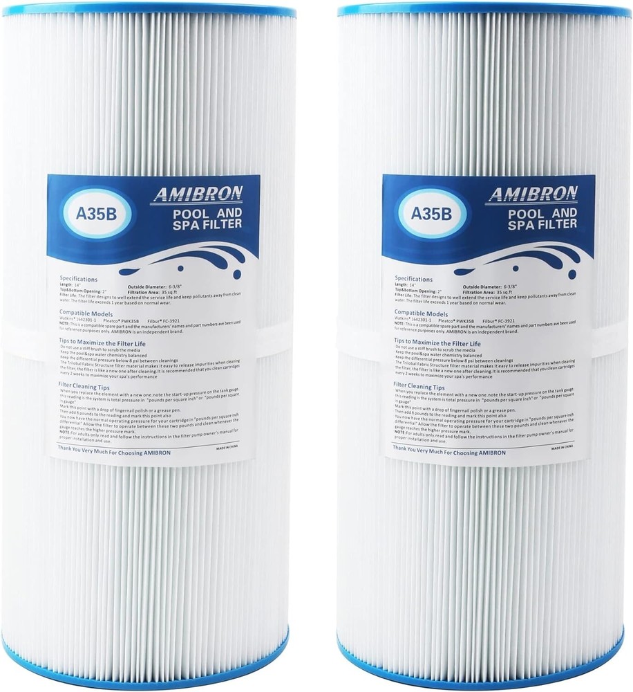 Spa Filter Replacement Compatible with Watkins Models - 2 Pack, NSF Certified