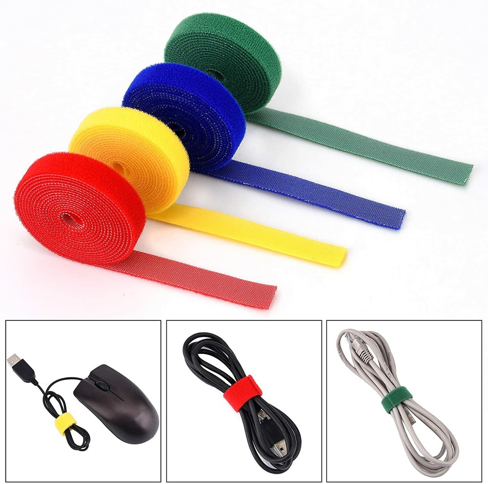 Hook and Loop Strap Reusable Cable Ties  TV PC Tidy  Organizer Garden Ties