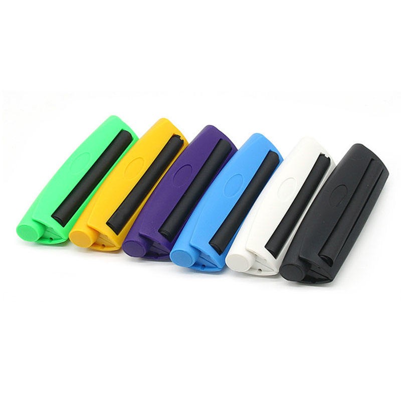 Black 110mm Manual Herbs Roller – Plastic Cigarette Rolling Machine Color Black*