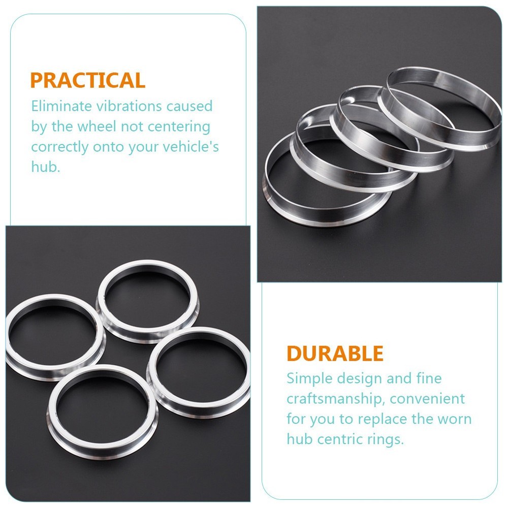 3 Pack Modified Wheel Hub Bore Adapter Kit Centering Rings Centric