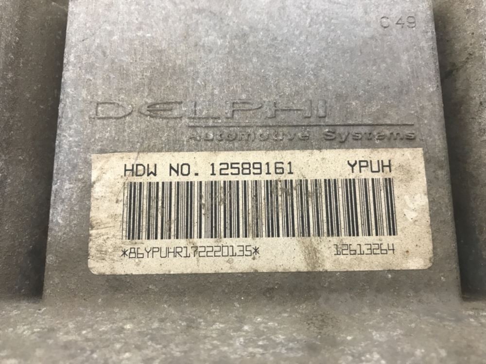 Chassis Control Modules 12589161 Used P-24897