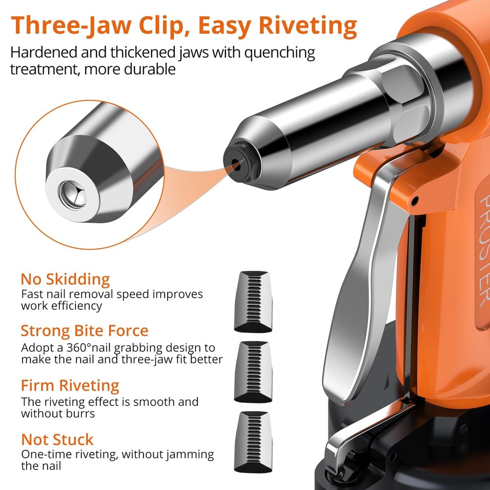 Proster Pneumatic Riveter - 3924LBF Pulling Rivet Gun,