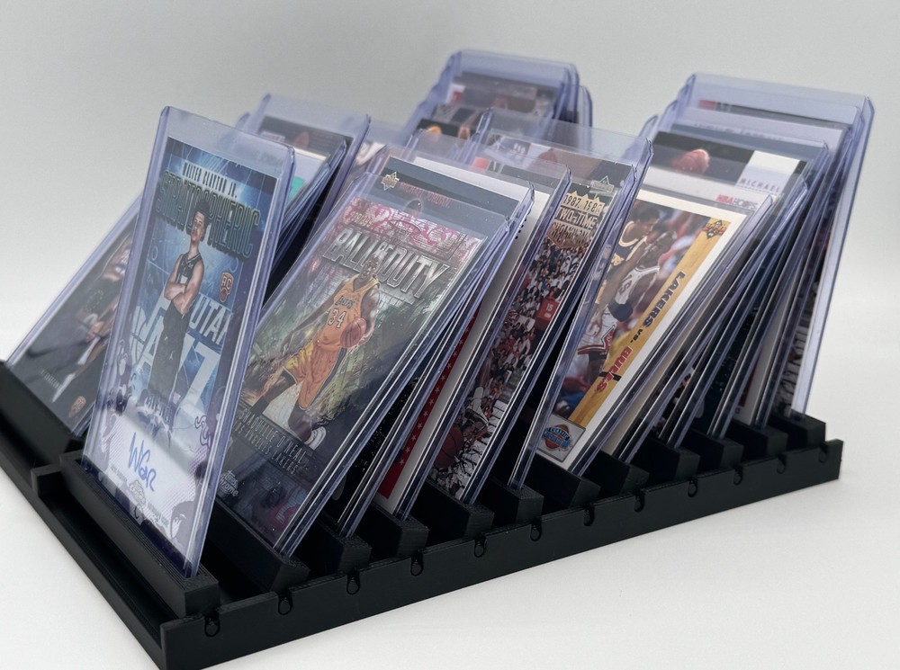 Black Flip Station – Top Loader Display – Dual Row Browsing Rack (Holds 24)