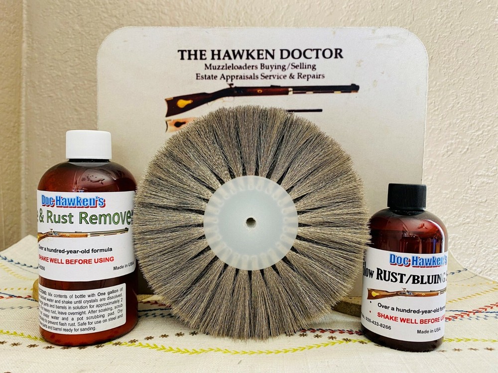 Carding wheel. Blu/Rust Thompson Center Hawken Renegade CVA  Muzzleloader