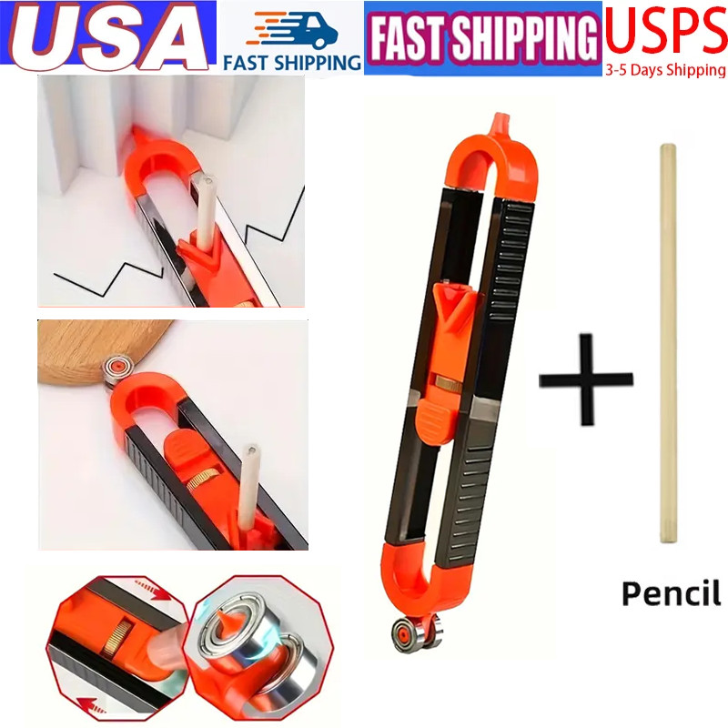 Precision Woodworking Contour Gauge Lockable Irregular Curve Tool DIY Project