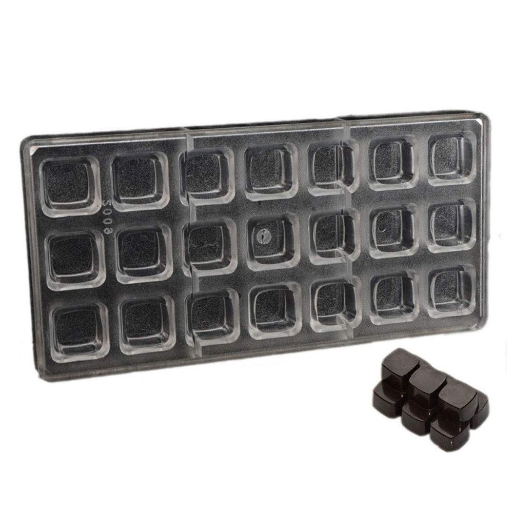 Grainrain square chocolate mold polycarbonate bar mould candy 5