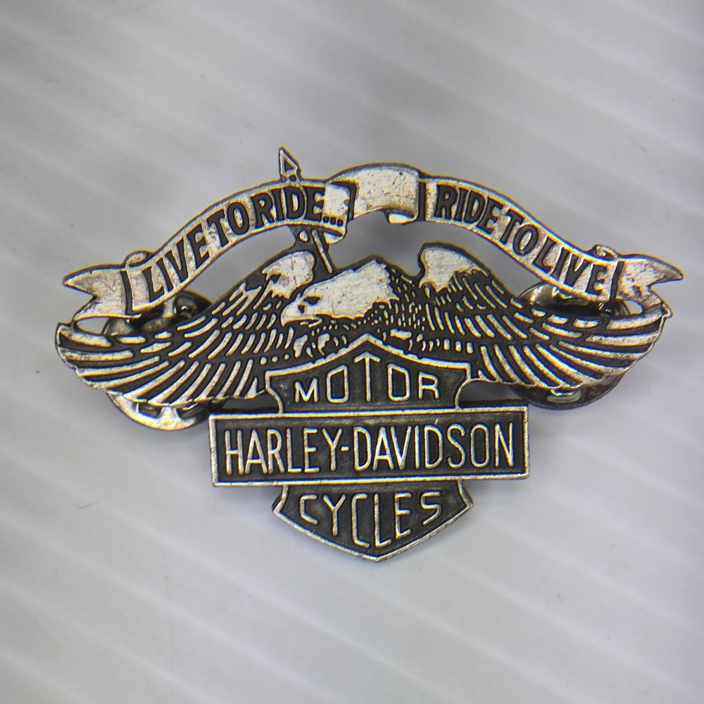 Harley Davidson Motorcycles Eagle Hat Pin Lapel Pin 2 Clutch Baron Solid Copper