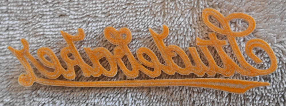 Studebaker Gold Script 4.75" Patch Unused