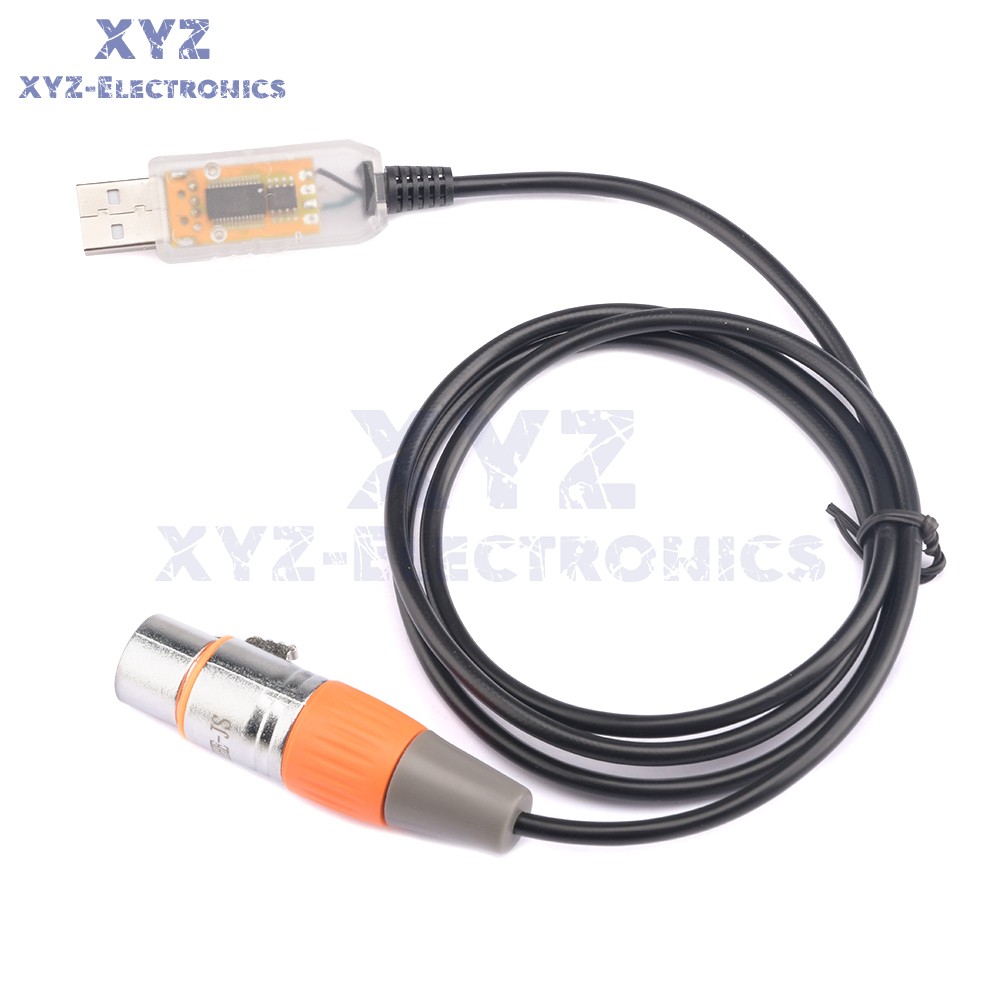 USB to DMX Interface Adapter Cable Stage Light PC DMX512 Controller Dimmer DMX