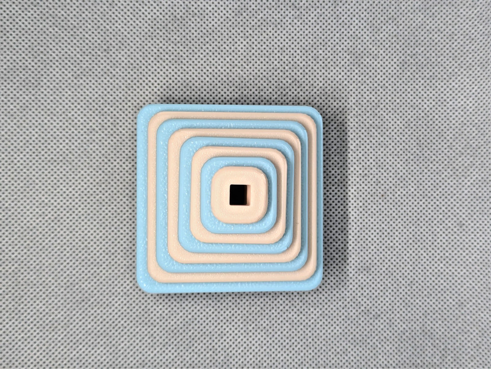 Square Clay Cutter Shape Set ~ Polymer Crafting Tool ~ Stackable Outline ~ Craft