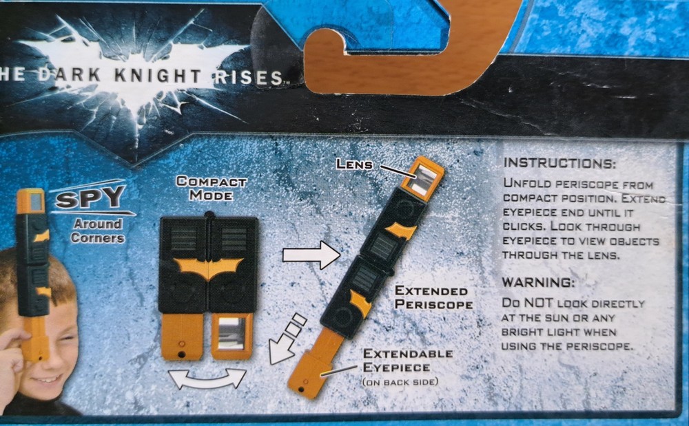 Batman Dart Knight RIses Periscope - Bat Gear System - 2012 Sealed - Thinkway