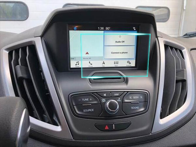 Crystal Clear Screen Protector for 2016 Ford Transit Connect Vehicle Navigation