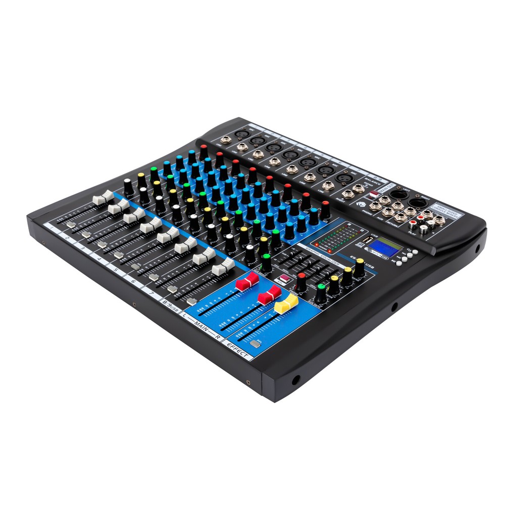 8 Channel Professional Bluetooth Live Studio Audio Mixer USB Mixing Console