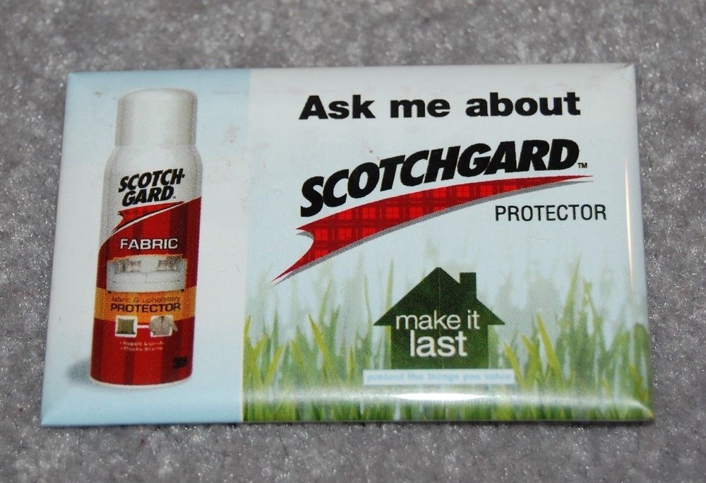 SCOTCHGARD PROTECTOR METAL/CARDBOARD PINBACK